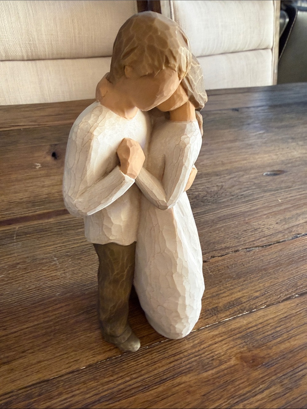 Willow Tree Promise Sculpture - 2003 Cream and Brown